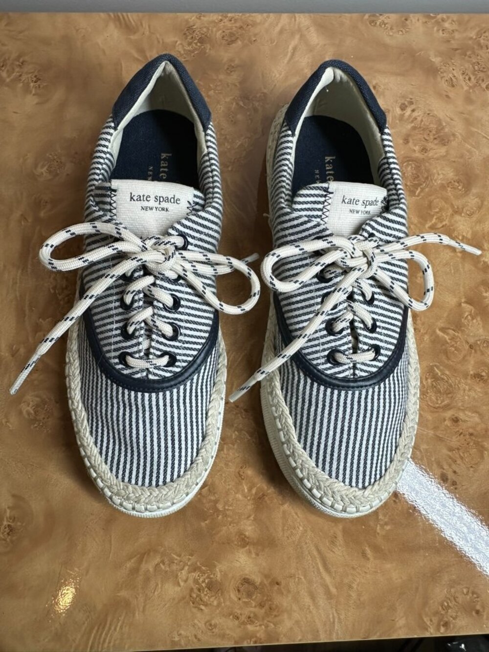 Kate Spade New York Boat Party Striped Espadrille Platform Sneakers Size 5